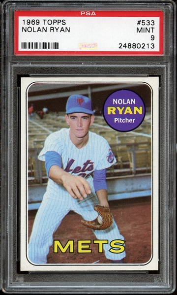 1969 Topps #533 Nolan Ryan PSA 9 MINT