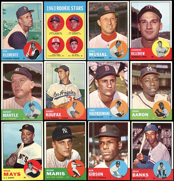 1963 Topps Baseball Complete Set