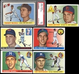 1955 Topps Group of (164) with Hall of Famers