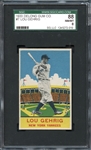 Exceptional 1933 DeLong #7 Lou Gehrig SGC 88 NM/MT 8 -Possibly The Finest Known Copy