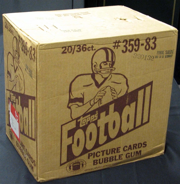1983 Topps Football Unopened Wax Box Case
