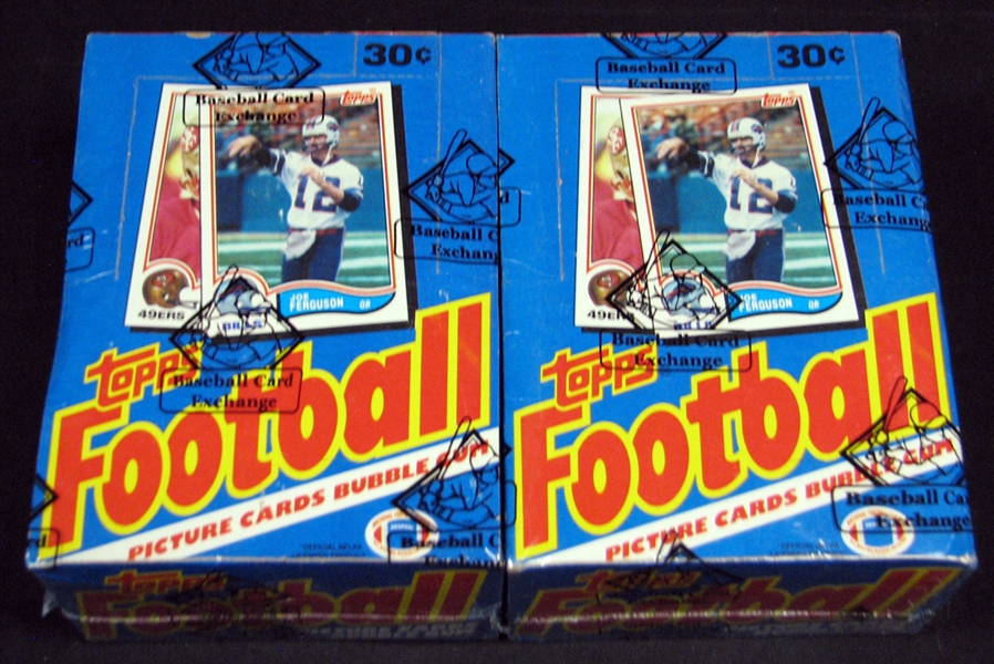 1982 Topps Football Unopened Wax Box Group of (2) BBCE