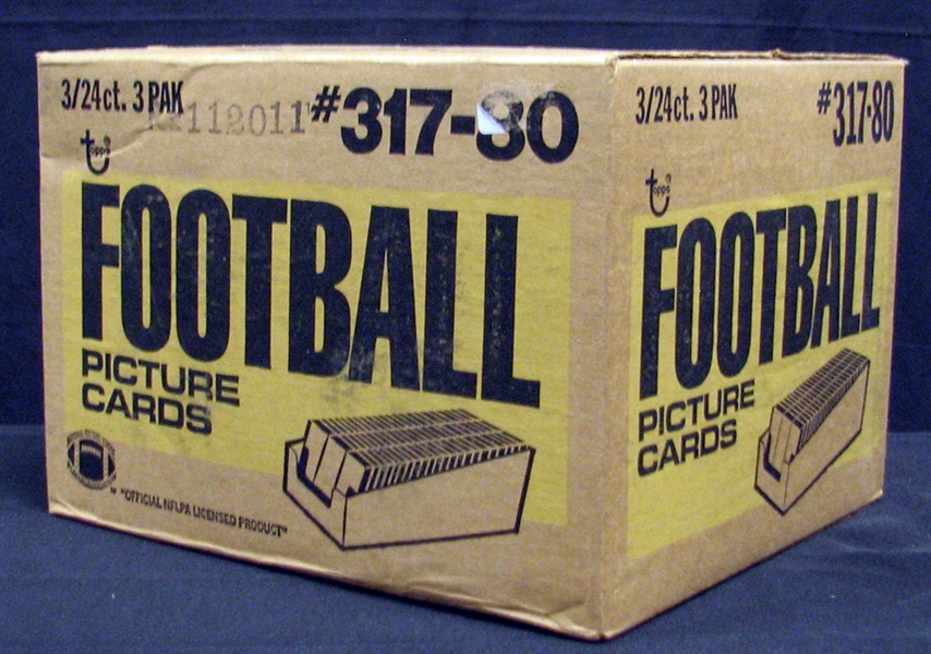 1980 Topps Football Unopened Rack Pack Case