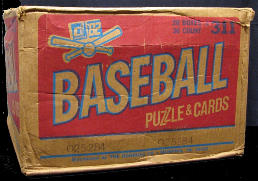 1982 Donruss Baseball Unopened Wax Box Case
