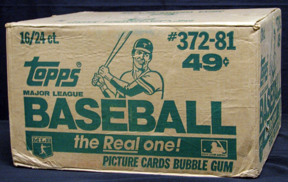 1981 Topps Baseball Unopened Cello Box Case