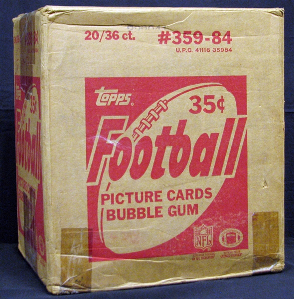1984 Topps Football Unopened Wax Box Case