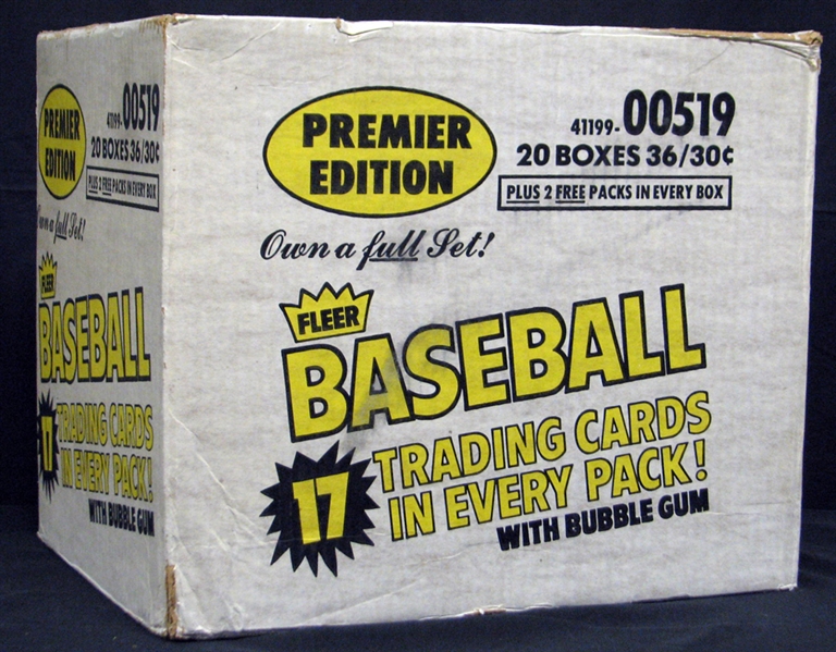 1981 Fleer Baseball Unopened Wax Box Case