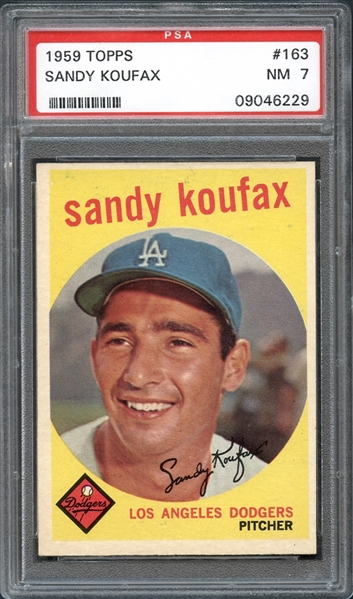 1959 Topps #163 Sandy Koufax PSA 7 NM