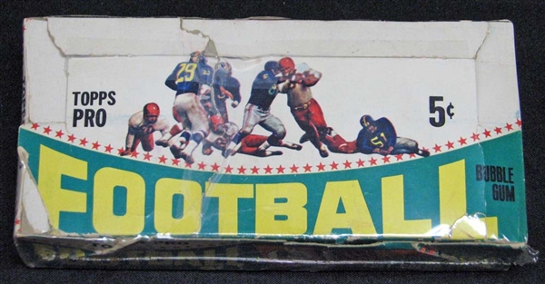 1964 Topps Football Nearly Full Unopened Wax Box Six Cards Per Pack (23/24) (BBCE)