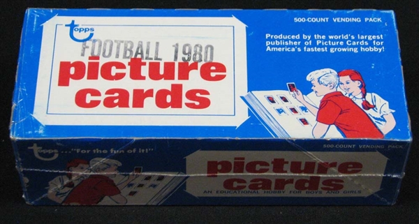 1980 Topps Football Unopened Vending Box