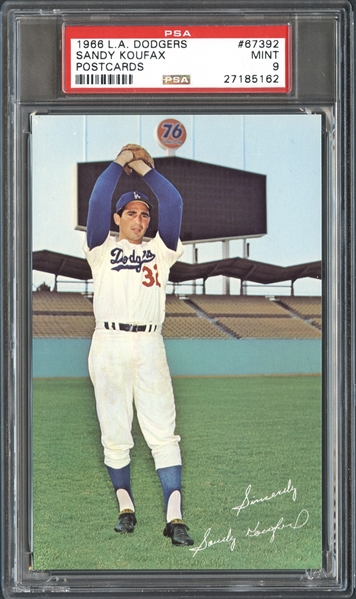 1966 L.A. Dodgers #67392 Sandy Koufax PSA 9 MINT