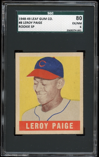 1948-49 Leaf #8 Satchel Paige SGC 80 EX/NM 6