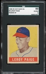 1948-49 Leaf #8 Satchel Paige SGC 80 EX/NM 6