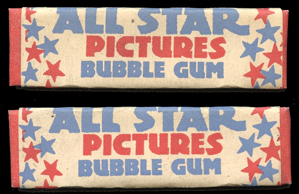 1948 Leaf Baseball (2) Pieces of Gum Wrapped in 1948 Leaf Wrapper