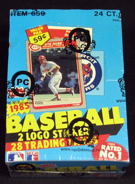 1985 Fleer Baseball Full Unopened Cello Box
