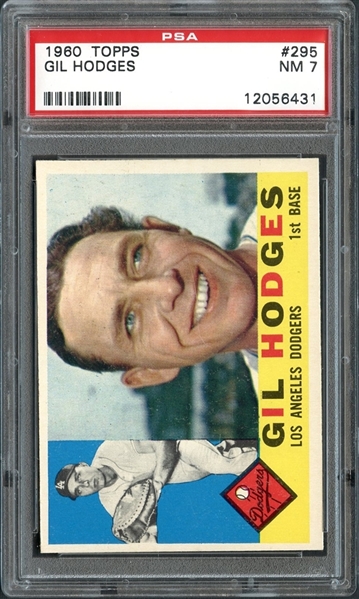 1960 Topps #295 Gil Hodges PSA 7 NM