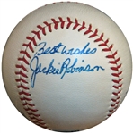 Spectacular Jackie Robinson Single-Signed Baseball JSA, SGC MINT 9, PSA/DNA MINT 9