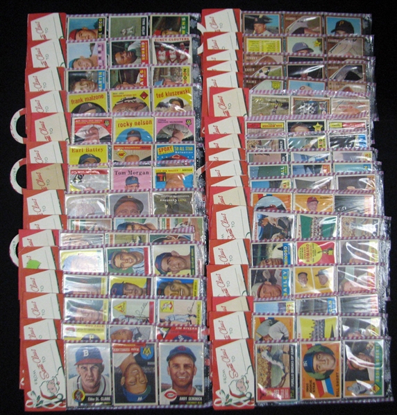 Exceptionally Large Collection of (34) 1953-1968 Christmas Re-Wrap Rack Packs 