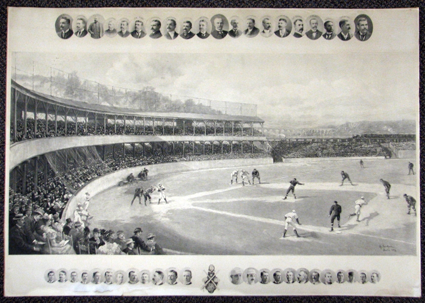 Extraordinary Example of the 1894 Temple Cup Print by Hy Sandham Signed by Sandham