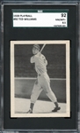 1939 Play Ball #92 Ted Williams SGC 92 NM/MT+ 8.5