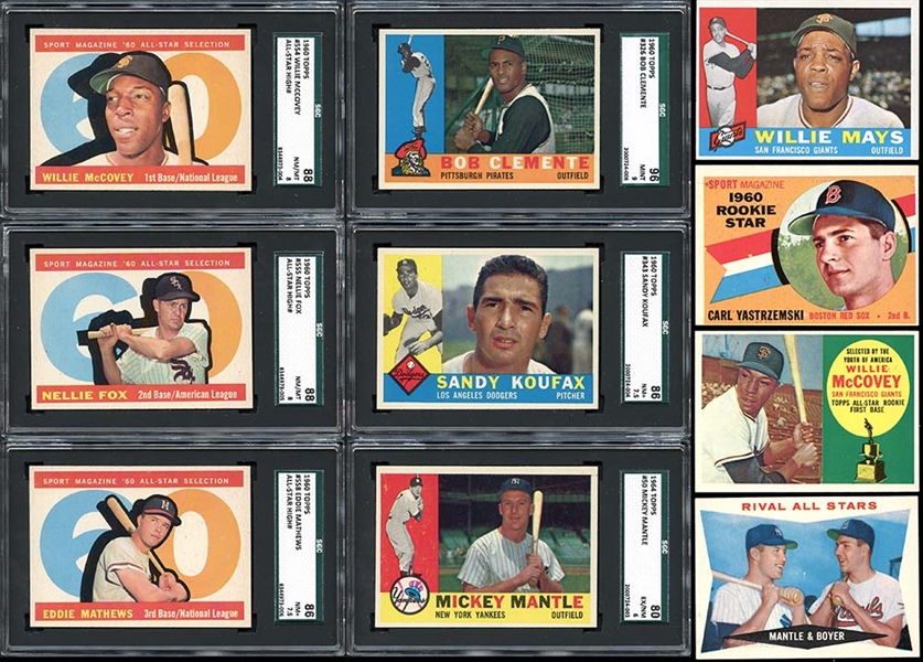 1960 Topps High Grade Complete Set with MINT Clemente