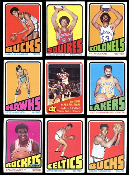 1972 Topps Basketball Complete Set