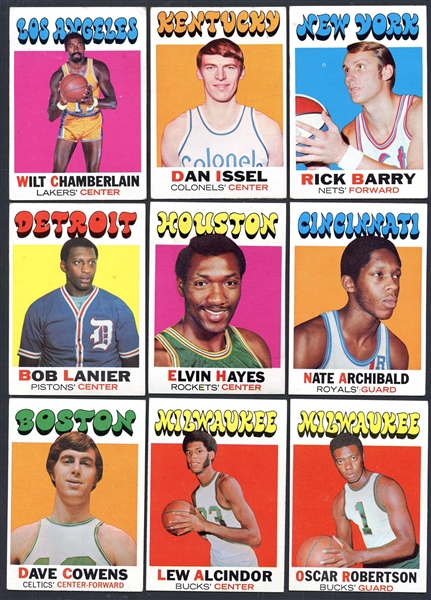 1971 Topps Basketball Complete Set