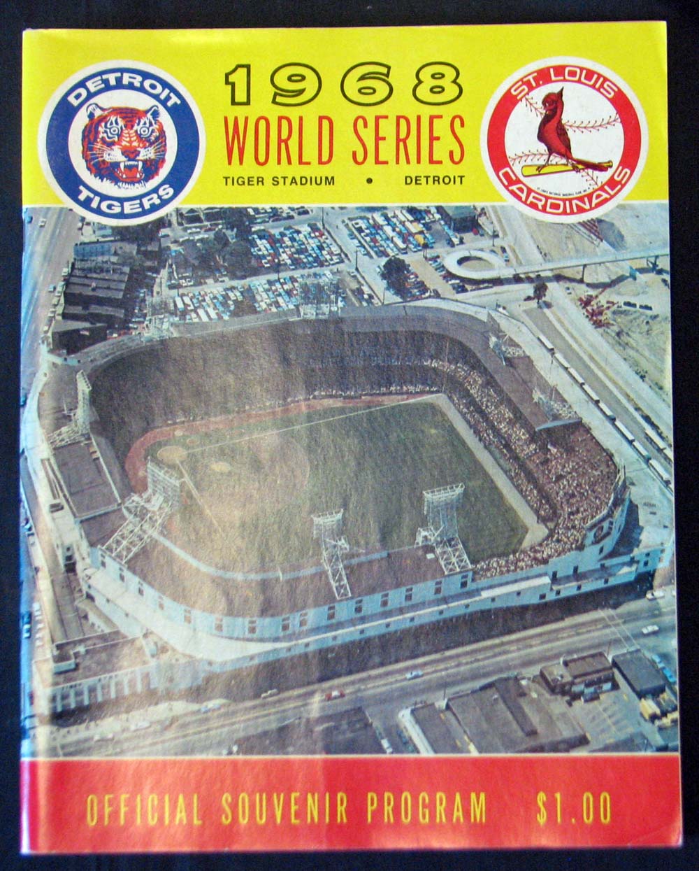 Lot Detail - 1968 Detroit Tigers vs. St. Louis Cardinals World Series Program