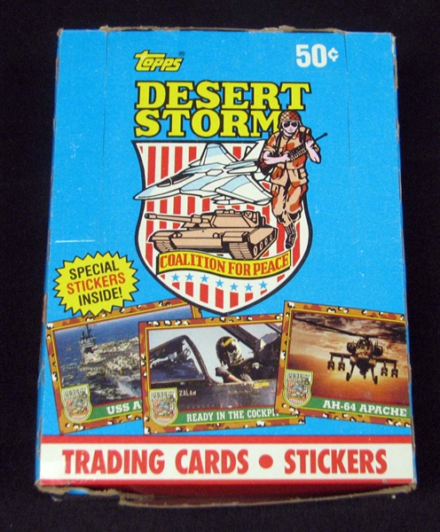 1991 Topps Desert Storm Unopened Wax Box