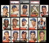 1953 Topps Near Complete Set (272/274) with PSA 3 Mantle