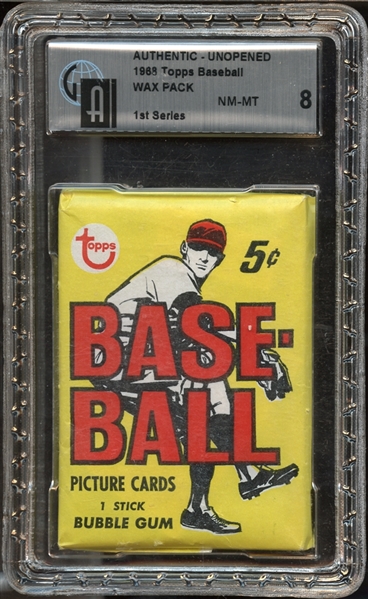 1968 Topps Baseball Wax Pack GAI 8 NM/MT