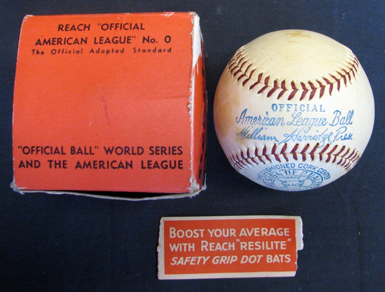 1934-39 OAL (Harridge) Ball with Original Box