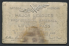 Jim Bottomleys Major Leagues of Professional Baseball Lifetime Pass