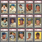 1952 Topps Near Complete Set (406/407) with Many PSA Graded