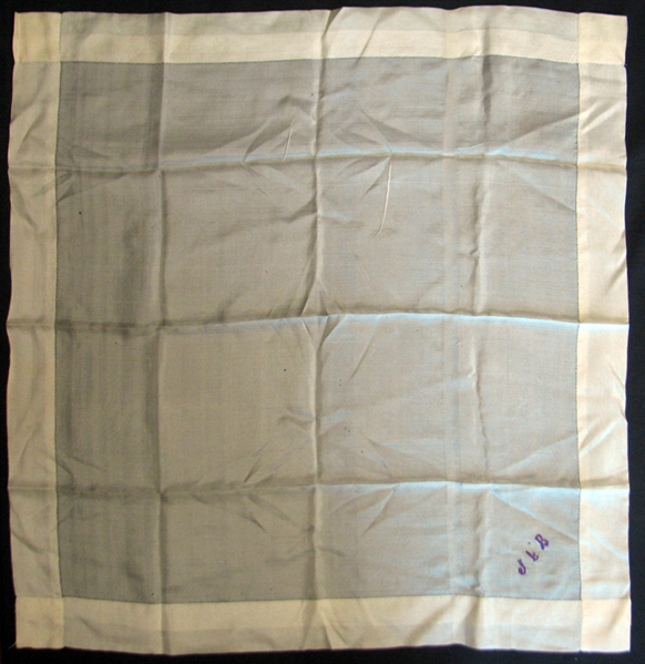 Jim Bottomleys Personal Embroidered Handkerchief
