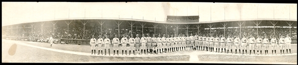 1921 Houston Buffaloes vs Galveston Pirates Opening Day Panoramic Photo Featuring Jim Bottomley From the Jim Bottomley Collection
