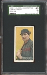 1909-11 T206 Old Mill Vic Willis with Bat SGC 40 VG 3