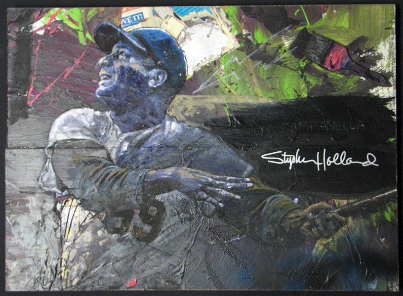 Original Artwork Painting of Roy Campanella by Stephen Holland