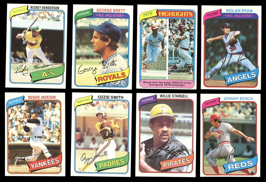 1980 Topps Baseball Complete Set