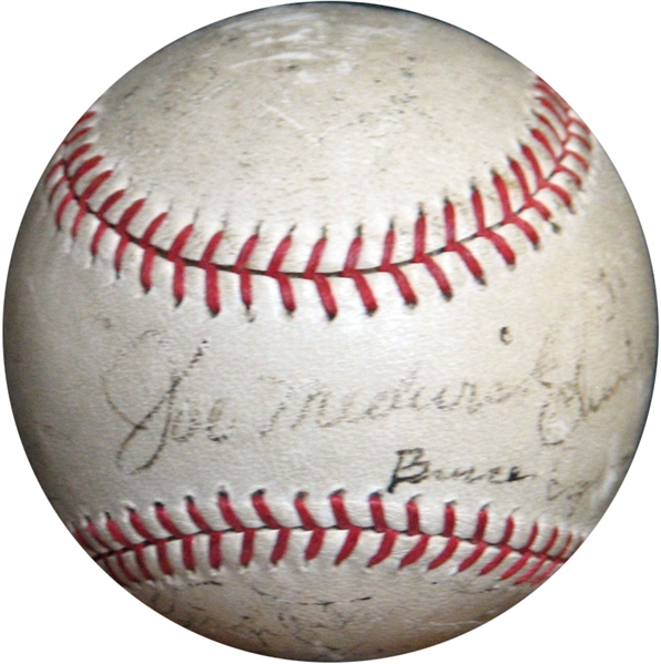 1936 St. Louis Cardinals Team-Signed ONL (Frick) Ball with (14) Signatures Featuring Medwick, Martin, Dean and rookie season Mize
