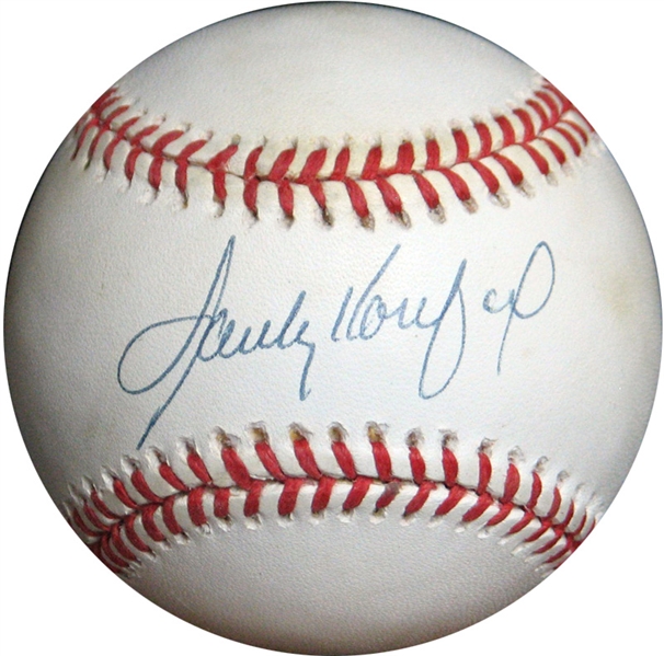 Sandy Koufax Single-Signed ONL (White) Ball