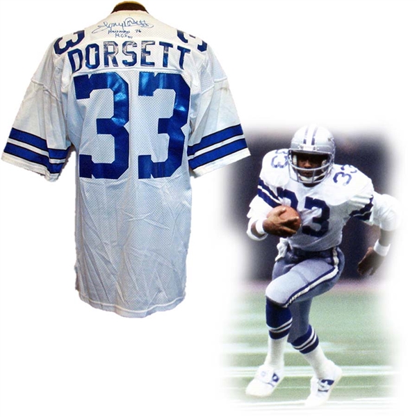 1980s Tony Dorsett Dallas Cowboys Game-Used and Signed Home Jersey