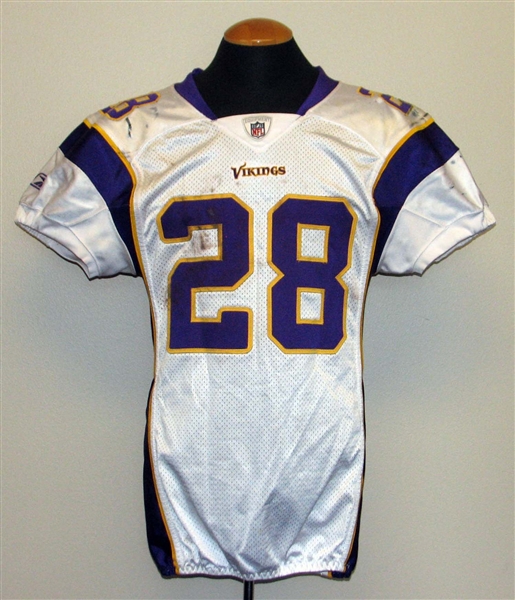 2011 Adrian Peterson Minnesota Vikings Game-Used Jersey From 10/16 Game at Chicago with Team COA