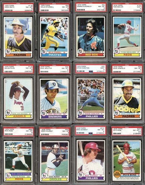 1979 Topps Baseball Complete Set with Many PSA Graded