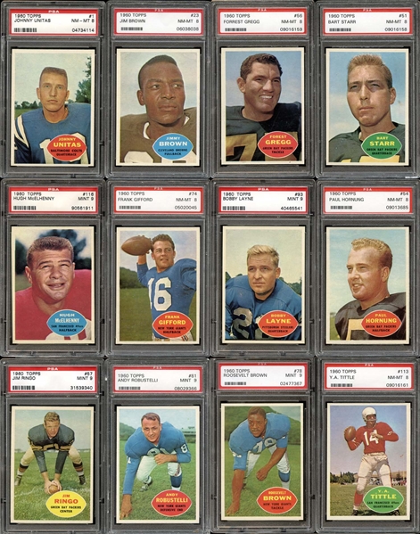 1960 Topps Football Complete Set #6 Current Finest on PSA Set Registry