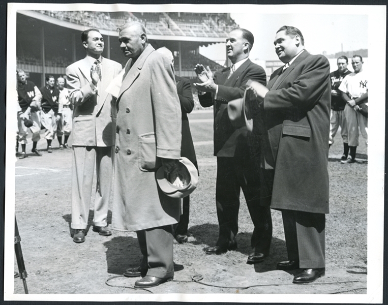 1947 Babe Returns to Yankee Stadium Type I Photograph