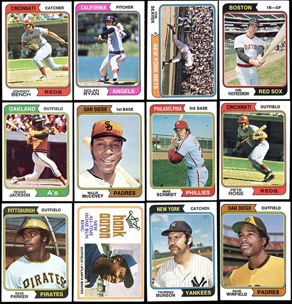 1974 Topps Baseball Complete Set of (660)
