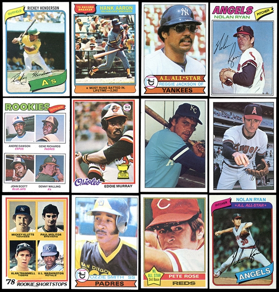 1975-1980 High Grade Run of (7) Baseball Card Sets
