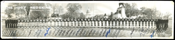 1967 Washington Redskins Team-Signed Panoramic Photograph