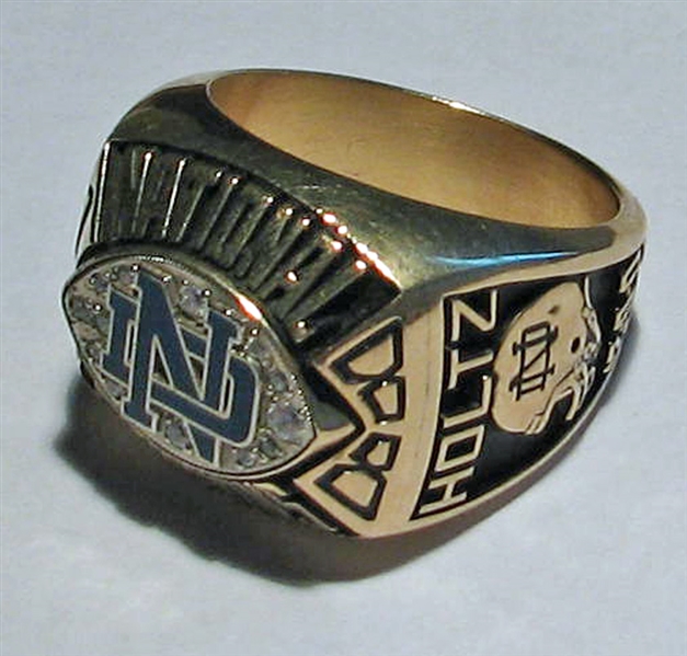 1988 Lou Holtz Notre Dame National Champions Salesman Sample Ring